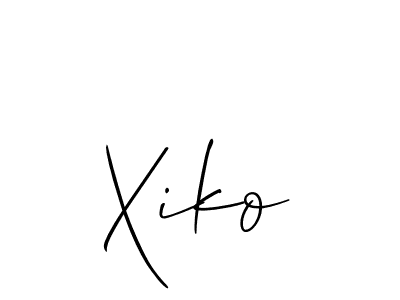 How to make Xiko signature? Allison_Script is a professional autograph style. Create handwritten signature for Xiko name. Xiko signature style 2 images and pictures png