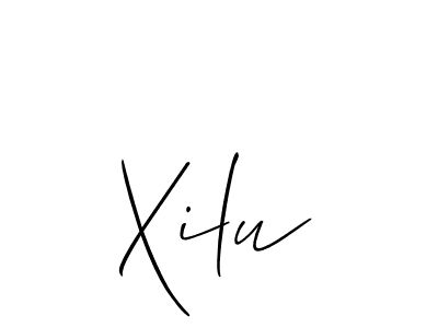 The best way (Allison_Script) to make a short signature is to pick only two or three words in your name. The name Xilu include a total of six letters. For converting this name. Xilu signature style 2 images and pictures png