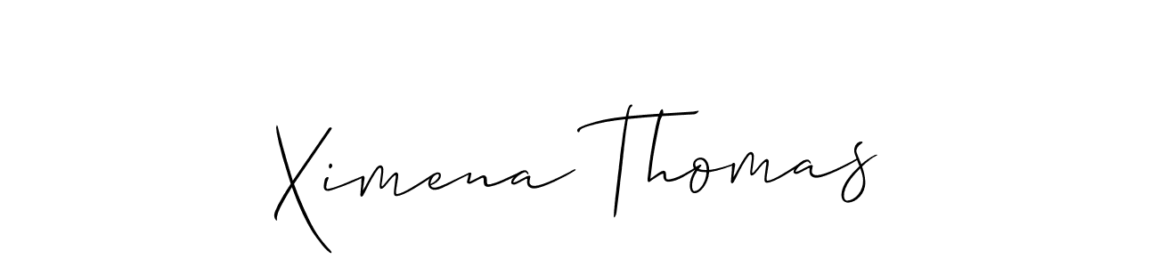 Ximena Thomas stylish signature style. Best Handwritten Sign (Allison_Script) for my name. Handwritten Signature Collection Ideas for my name Ximena Thomas. Ximena Thomas signature style 2 images and pictures png