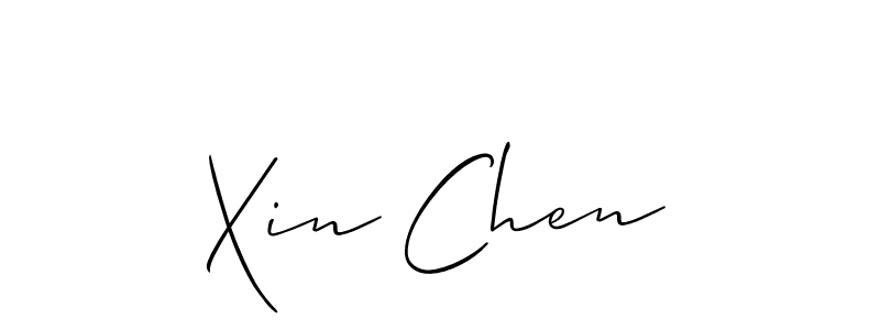 Create a beautiful signature design for name Xin Chen. With this signature (Allison_Script) fonts, you can make a handwritten signature for free. Xin Chen signature style 2 images and pictures png