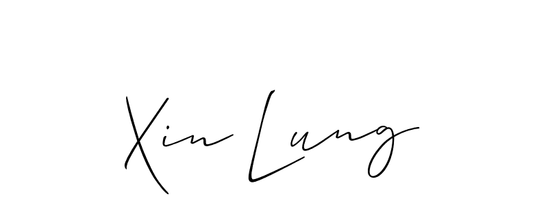 Best and Professional Signature Style for Xin Lung. Allison_Script Best Signature Style Collection. Xin Lung signature style 2 images and pictures png