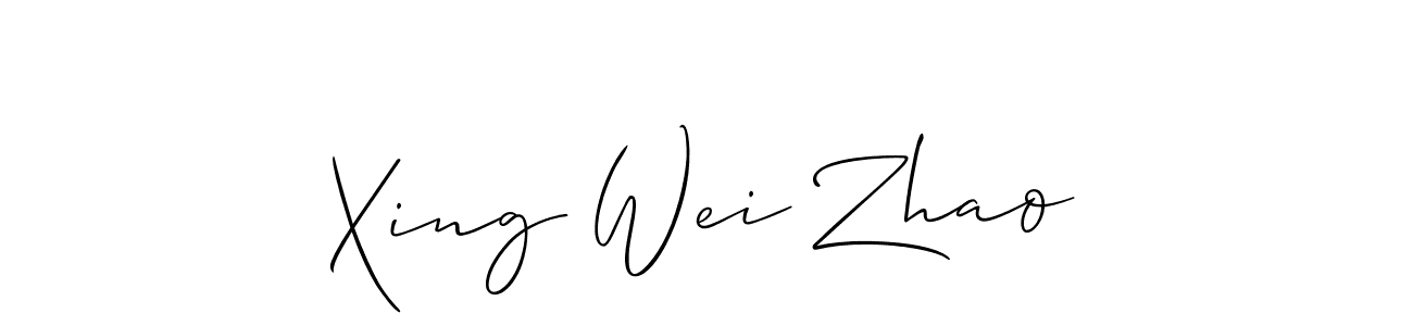 Make a short Xing Wei Zhao signature style. Manage your documents anywhere anytime using Allison_Script. Create and add eSignatures, submit forms, share and send files easily. Xing Wei Zhao signature style 2 images and pictures png