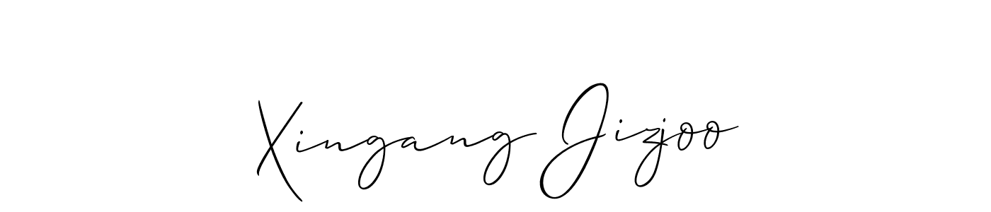 It looks lik you need a new signature style for name Xingang Jizjoo. Design unique handwritten (Allison_Script) signature with our free signature maker in just a few clicks. Xingang Jizjoo signature style 2 images and pictures png