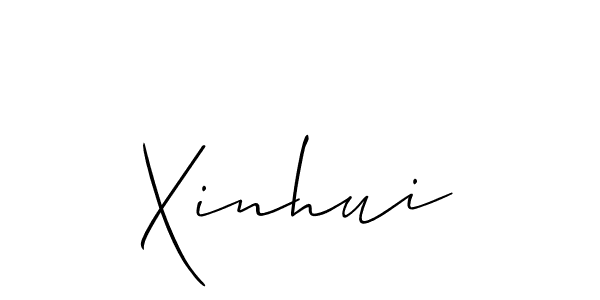 Design your own signature with our free online signature maker. With this signature software, you can create a handwritten (Allison_Script) signature for name Xinhui. Xinhui signature style 2 images and pictures png