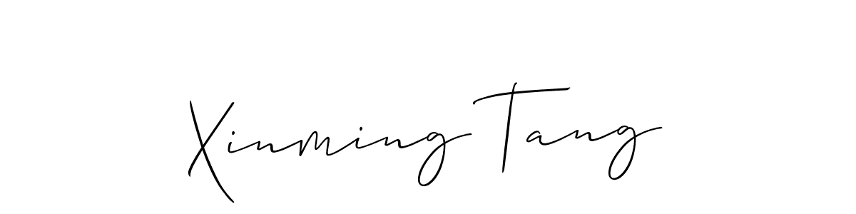 How to make Xinming Tang signature? Allison_Script is a professional autograph style. Create handwritten signature for Xinming Tang name. Xinming Tang signature style 2 images and pictures png