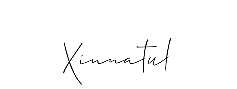 The best way (Allison_Script) to make a short signature is to pick only two or three words in your name. The name Xinnatul include a total of six letters. For converting this name. Xinnatul signature style 2 images and pictures png