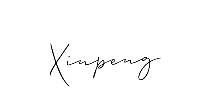 Use a signature maker to create a handwritten signature online. With this signature software, you can design (Allison_Script) your own signature for name Xinpeng. Xinpeng signature style 2 images and pictures png