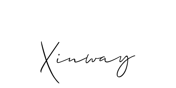 Create a beautiful signature design for name Xinway. With this signature (Allison_Script) fonts, you can make a handwritten signature for free. Xinway signature style 2 images and pictures png