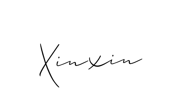 if you are searching for the best signature style for your name Xinxin. so please give up your signature search. here we have designed multiple signature styles  using Allison_Script. Xinxin signature style 2 images and pictures png