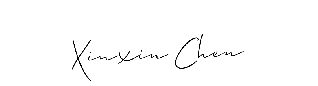 Design your own signature with our free online signature maker. With this signature software, you can create a handwritten (Allison_Script) signature for name Xinxin Chen. Xinxin Chen signature style 2 images and pictures png