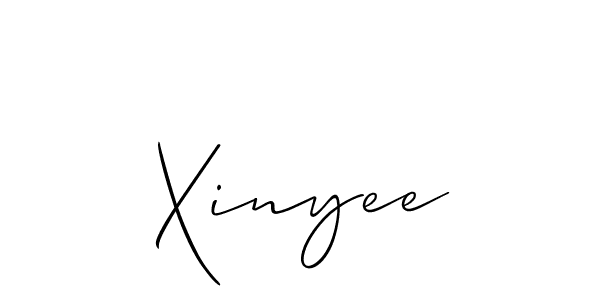 Use a signature maker to create a handwritten signature online. With this signature software, you can design (Allison_Script) your own signature for name Xinyee. Xinyee signature style 2 images and pictures png