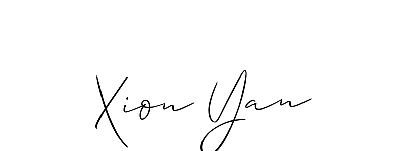 How to Draw Xion Yan signature style? Allison_Script is a latest design signature styles for name Xion Yan. Xion Yan signature style 2 images and pictures png
