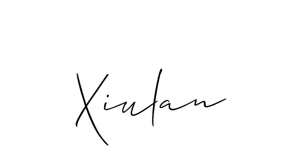 if you are searching for the best signature style for your name Xiulan. so please give up your signature search. here we have designed multiple signature styles  using Allison_Script. Xiulan signature style 2 images and pictures png