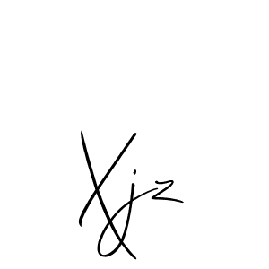 How to make Xjz signature? Allison_Script is a professional autograph style. Create handwritten signature for Xjz name. Xjz signature style 2 images and pictures png