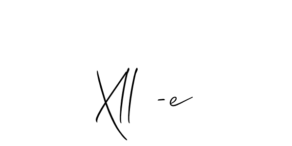 Make a beautiful signature design for name Xll -e. With this signature (Allison_Script) style, you can create a handwritten signature for free. Xll -e signature style 2 images and pictures png