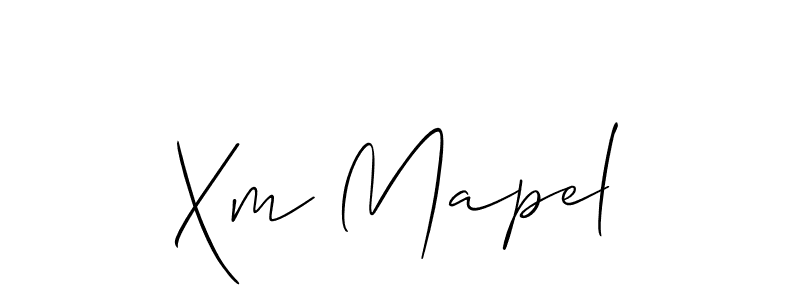 The best way (Allison_Script) to make a short signature is to pick only two or three words in your name. The name Xm Mapel include a total of six letters. For converting this name. Xm Mapel signature style 2 images and pictures png