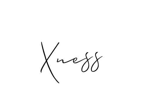 Xness stylish signature style. Best Handwritten Sign (Allison_Script) for my name. Handwritten Signature Collection Ideas for my name Xness. Xness signature style 2 images and pictures png