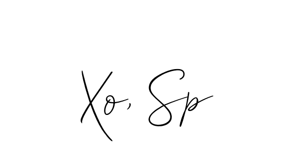 How to make Xo, Sp signature? Allison_Script is a professional autograph style. Create handwritten signature for Xo, Sp name. Xo, Sp signature style 2 images and pictures png