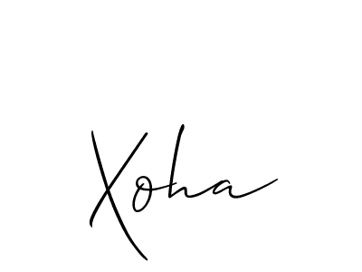 How to Draw Xoha signature style? Allison_Script is a latest design signature styles for name Xoha. Xoha signature style 2 images and pictures png