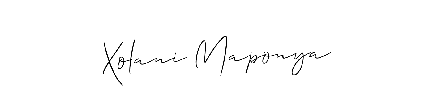 This is the best signature style for the Xolani Maponya name. Also you like these signature font (Allison_Script). Mix name signature. Xolani Maponya signature style 2 images and pictures png