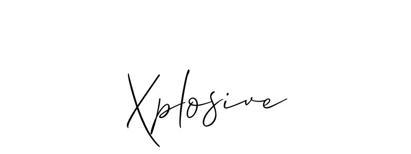 Also we have Xplosive name is the best signature style. Create professional handwritten signature collection using Allison_Script autograph style. Xplosive signature style 2 images and pictures png