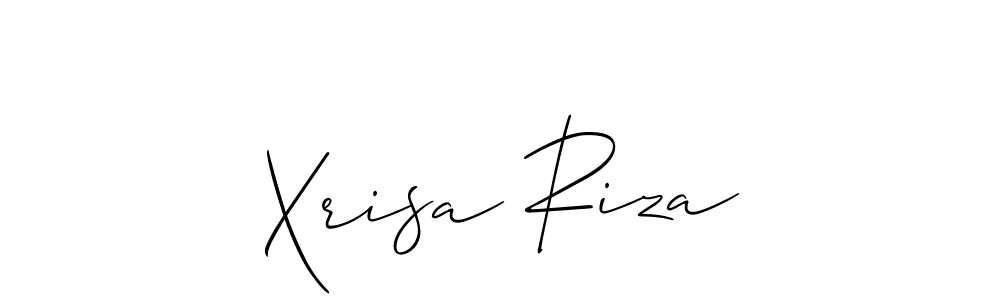 if you are searching for the best signature style for your name Xrisa Riza. so please give up your signature search. here we have designed multiple signature styles  using Allison_Script. Xrisa Riza signature style 2 images and pictures png