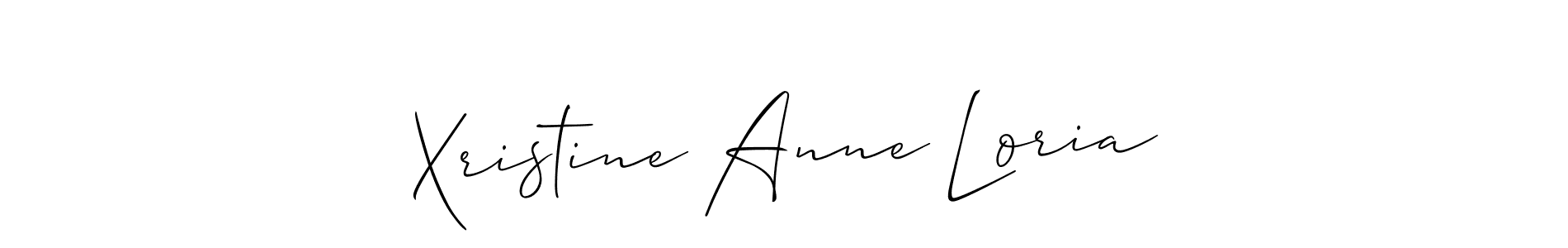 Similarly Allison_Script is the best handwritten signature design. Signature creator online .You can use it as an online autograph creator for name Xristine Anne Loria. Xristine Anne Loria signature style 2 images and pictures png