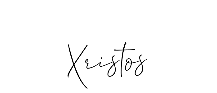 How to make Xristos signature? Allison_Script is a professional autograph style. Create handwritten signature for Xristos name. Xristos signature style 2 images and pictures png