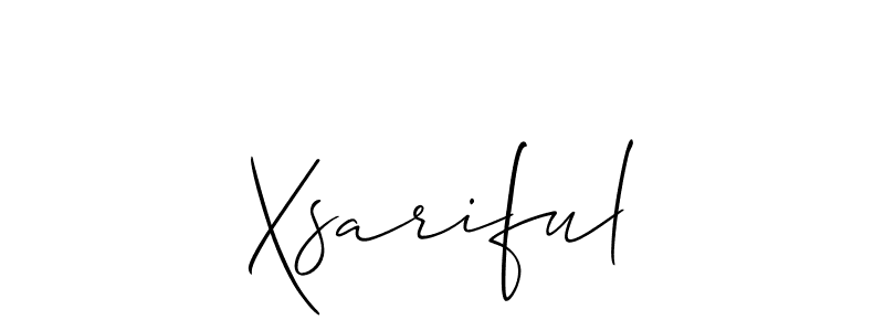 Xsariful stylish signature style. Best Handwritten Sign (Allison_Script) for my name. Handwritten Signature Collection Ideas for my name Xsariful. Xsariful signature style 2 images and pictures png