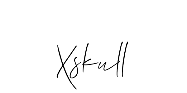 Also You can easily find your signature by using the search form. We will create Xskull name handwritten signature images for you free of cost using Allison_Script sign style. Xskull signature style 2 images and pictures png