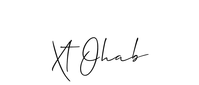 Make a short Xt Ohab signature style. Manage your documents anywhere anytime using Allison_Script. Create and add eSignatures, submit forms, share and send files easily. Xt Ohab signature style 2 images and pictures png