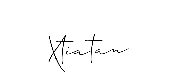 How to make Xtiatan signature? Allison_Script is a professional autograph style. Create handwritten signature for Xtiatan name. Xtiatan signature style 2 images and pictures png