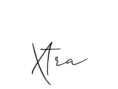 You should practise on your own different ways (Allison_Script) to write your name (Xtra) in signature. don't let someone else do it for you. Xtra signature style 2 images and pictures png
