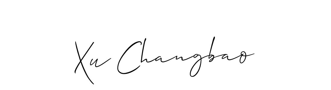 Also You can easily find your signature by using the search form. We will create Xu Changbao name handwritten signature images for you free of cost using Allison_Script sign style. Xu Changbao signature style 2 images and pictures png