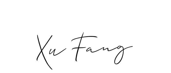 if you are searching for the best signature style for your name Xu Fang. so please give up your signature search. here we have designed multiple signature styles  using Allison_Script. Xu Fang signature style 2 images and pictures png