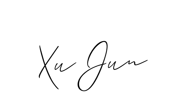 Also we have Xu Jun name is the best signature style. Create professional handwritten signature collection using Allison_Script autograph style. Xu Jun signature style 2 images and pictures png