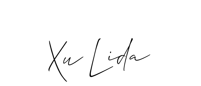 Create a beautiful signature design for name Xu Lida. With this signature (Allison_Script) fonts, you can make a handwritten signature for free. Xu Lida signature style 2 images and pictures png