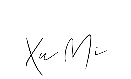 It looks lik you need a new signature style for name Xu Mi. Design unique handwritten (Allison_Script) signature with our free signature maker in just a few clicks. Xu Mi signature style 2 images and pictures png