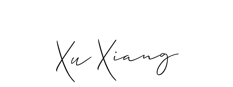 Allison_Script is a professional signature style that is perfect for those who want to add a touch of class to their signature. It is also a great choice for those who want to make their signature more unique. Get Xu Xiang name to fancy signature for free. Xu Xiang signature style 2 images and pictures png