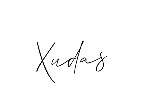 The best way (Allison_Script) to make a short signature is to pick only two or three words in your name. The name Xudas include a total of six letters. For converting this name. Xudas signature style 2 images and pictures png