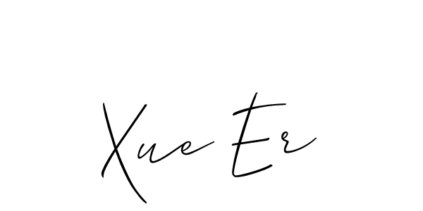 Make a beautiful signature design for name Xue Er. With this signature (Allison_Script) style, you can create a handwritten signature for free. Xue Er signature style 2 images and pictures png