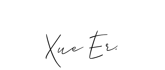 Make a short Xue Er. signature style. Manage your documents anywhere anytime using Allison_Script. Create and add eSignatures, submit forms, share and send files easily. Xue Er. signature style 2 images and pictures png