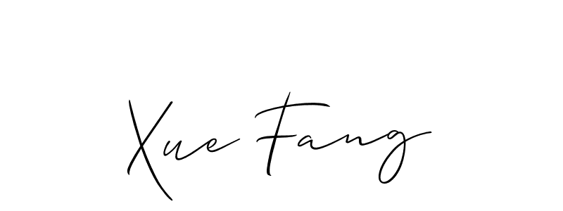 Create a beautiful signature design for name Xue Fang. With this signature (Allison_Script) fonts, you can make a handwritten signature for free. Xue Fang signature style 2 images and pictures png