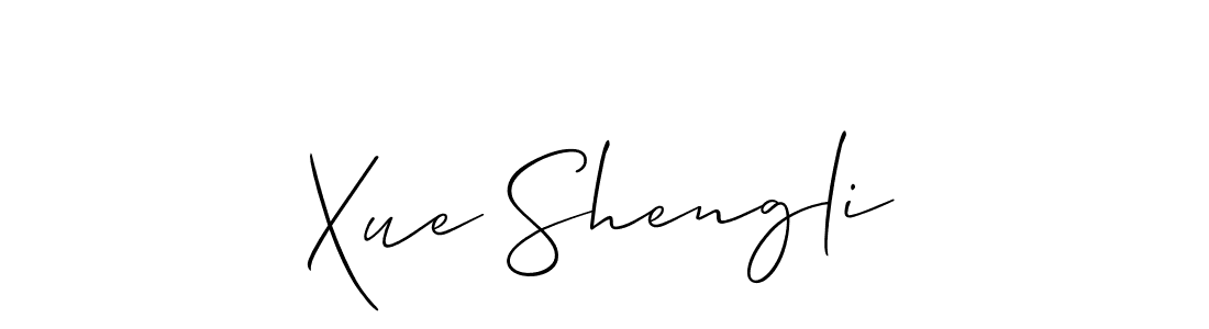 Also we have Xue Shengli name is the best signature style. Create professional handwritten signature collection using Allison_Script autograph style. Xue Shengli signature style 2 images and pictures png
