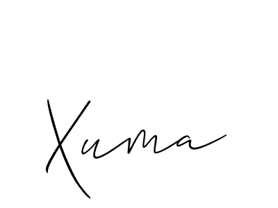 Best and Professional Signature Style for Xuma. Allison_Script Best Signature Style Collection. Xuma signature style 2 images and pictures png