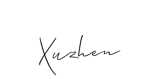 The best way (Allison_Script) to make a short signature is to pick only two or three words in your name. The name Xuzhen include a total of six letters. For converting this name. Xuzhen signature style 2 images and pictures png