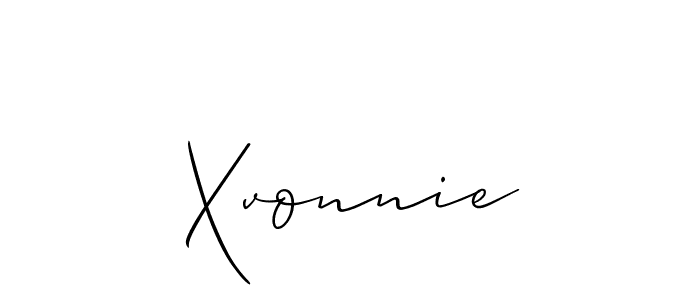Similarly Allison_Script is the best handwritten signature design. Signature creator online .You can use it as an online autograph creator for name Xvonnie. Xvonnie signature style 2 images and pictures png