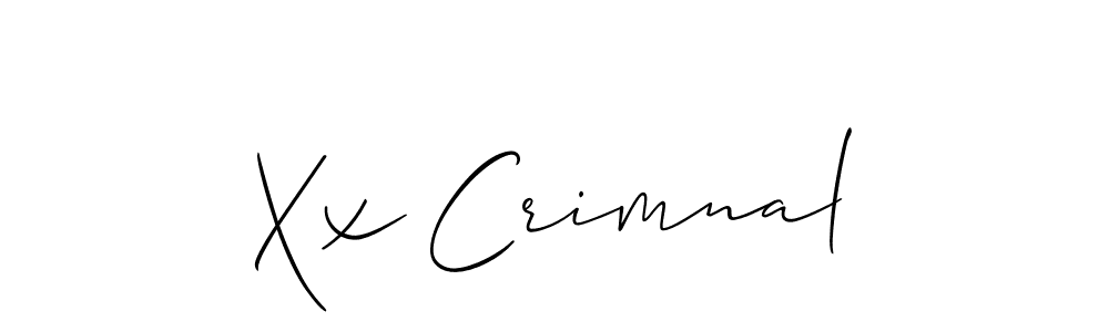 Xx Crimnal stylish signature style. Best Handwritten Sign (Allison_Script) for my name. Handwritten Signature Collection Ideas for my name Xx Crimnal. Xx Crimnal signature style 2 images and pictures png