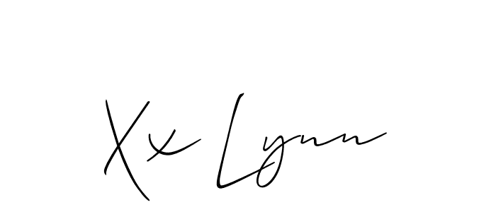 You should practise on your own different ways (Allison_Script) to write your name (Xx Lynn) in signature. don't let someone else do it for you. Xx Lynn signature style 2 images and pictures png