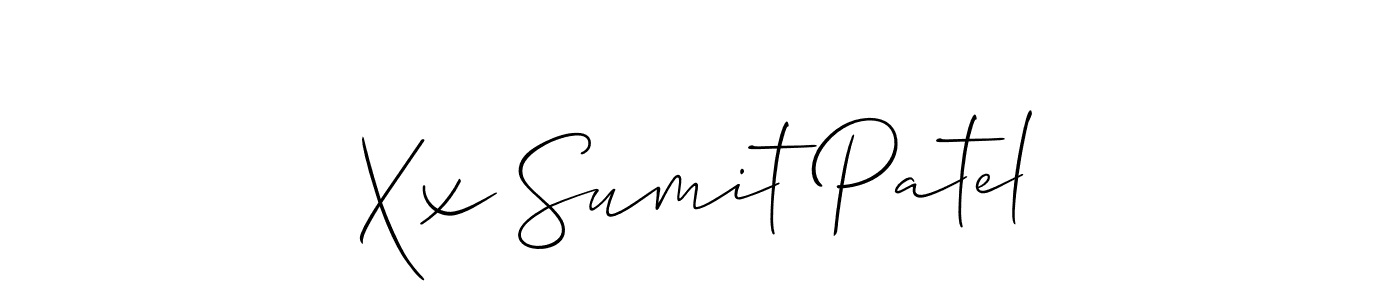 Also we have Xx Sumit Patel name is the best signature style. Create professional handwritten signature collection using Allison_Script autograph style. Xx Sumit Patel signature style 2 images and pictures png